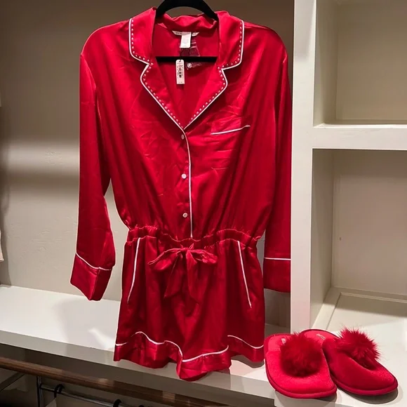 Victoria secret romper pj best sale